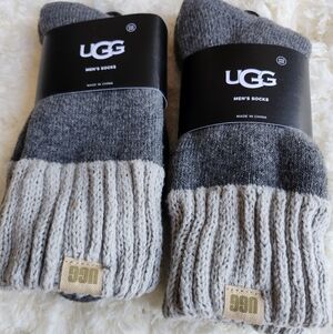 UGG Men's Two-Tone Gray Socks